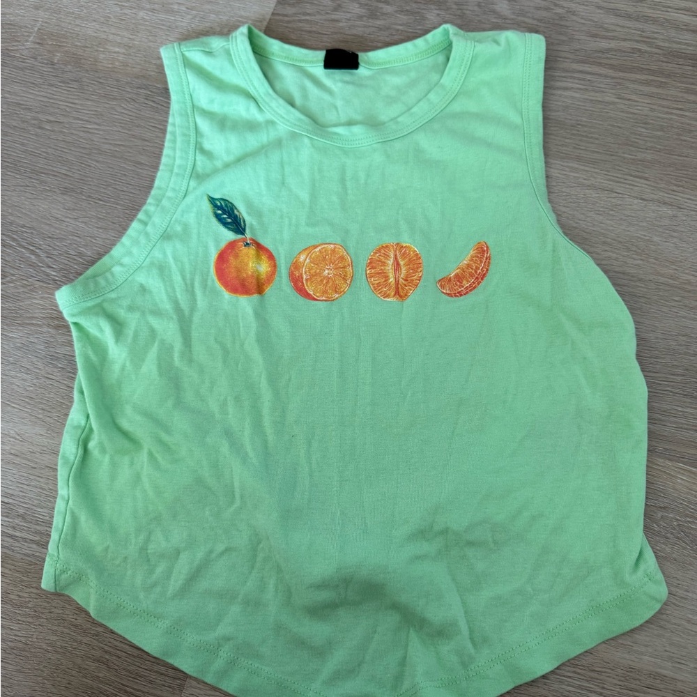 UO Backless Tank with Fruit Design